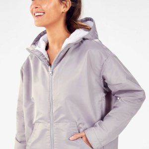 Fabletics Women's Cher Polar Fleece Jacket, White